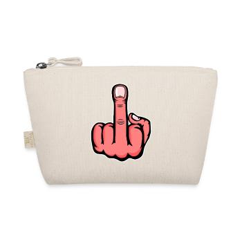 Doigt du milieu doigt puant Design rose - Trousse biologique - nature - Devant