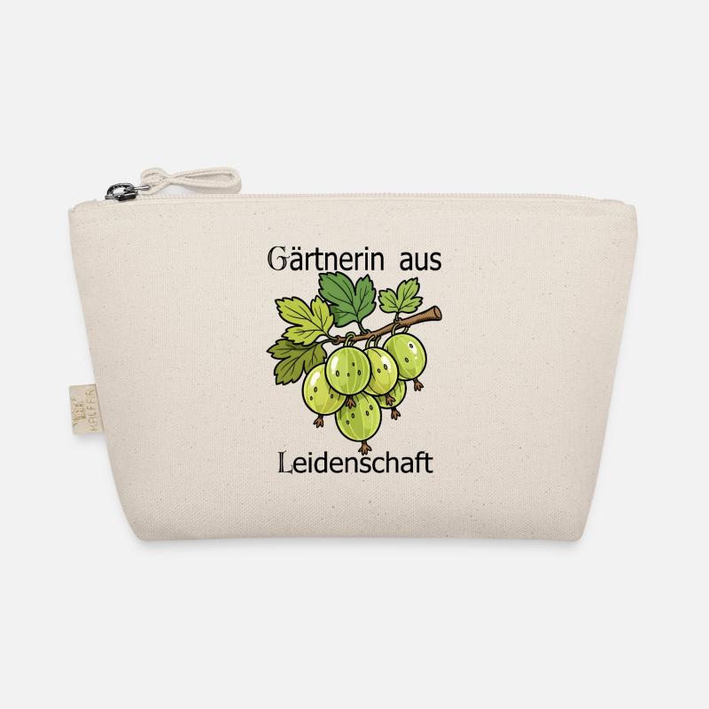 Grüne Stachelbeere Zweig Illustration - Bio-Täschchen - Natur