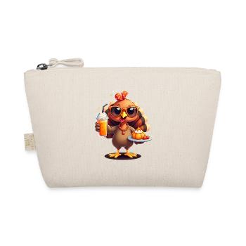 Thanksgiving Turkey with Sunglasses - Organic Pouch - nature - Front