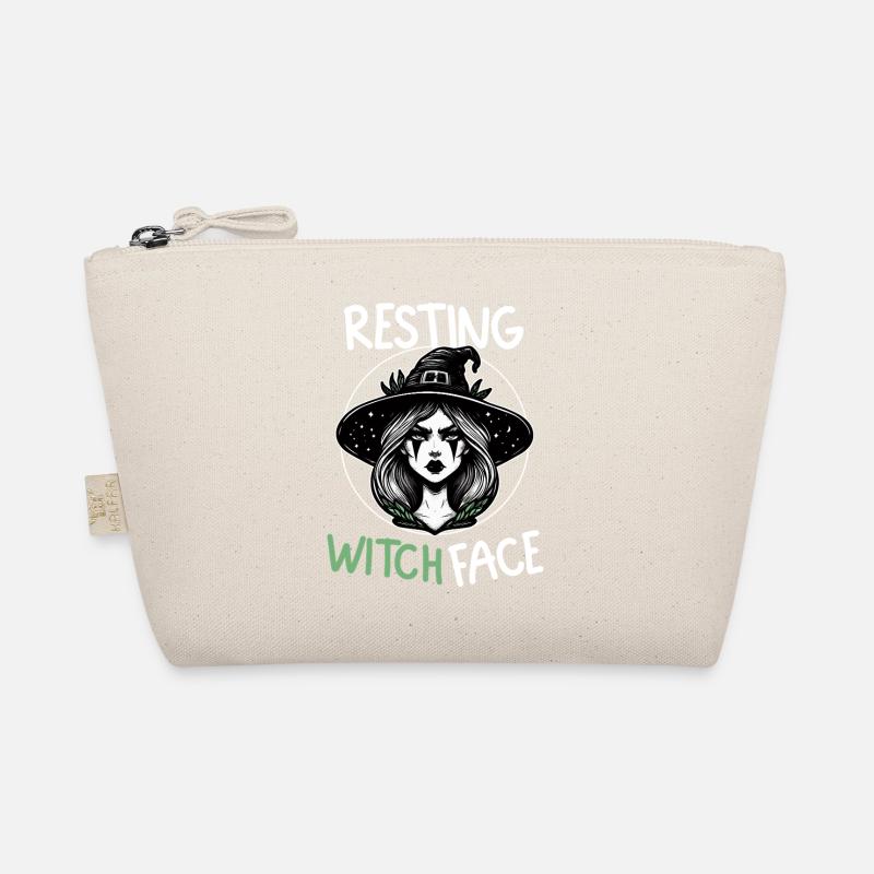 Witch Face at Rest Illustration Organic Pouch