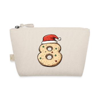 8 Number Cookie Christmas - Organic Pouch - nature - Front