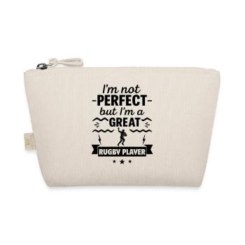 Not perfect, but a super rugby player - Organic Pouch - nature - Front