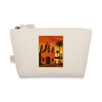 Coucher de soleil, église, palmiers et plage - Trousse biologique - nature - Devant