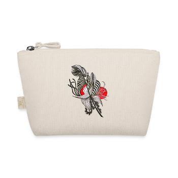 Fleur rayée contrastée - Trousse biologique - nature - Devant