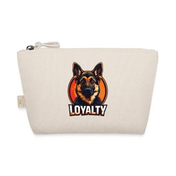 Loyalty – Deutscher Schäferhund Design - Bio-Täschchen - Natur - Vorne