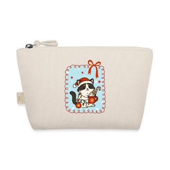 Chat à Noël - Trousse biologique - nature - Devant