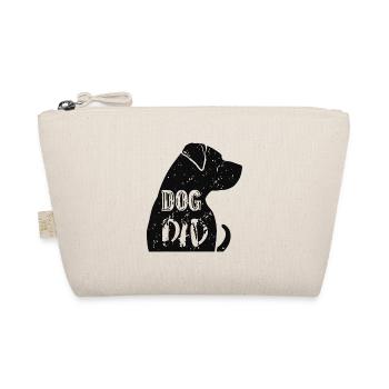 Dog Dad Silhouette mit Text - Bio-Täschchen - Natur - Vorne
