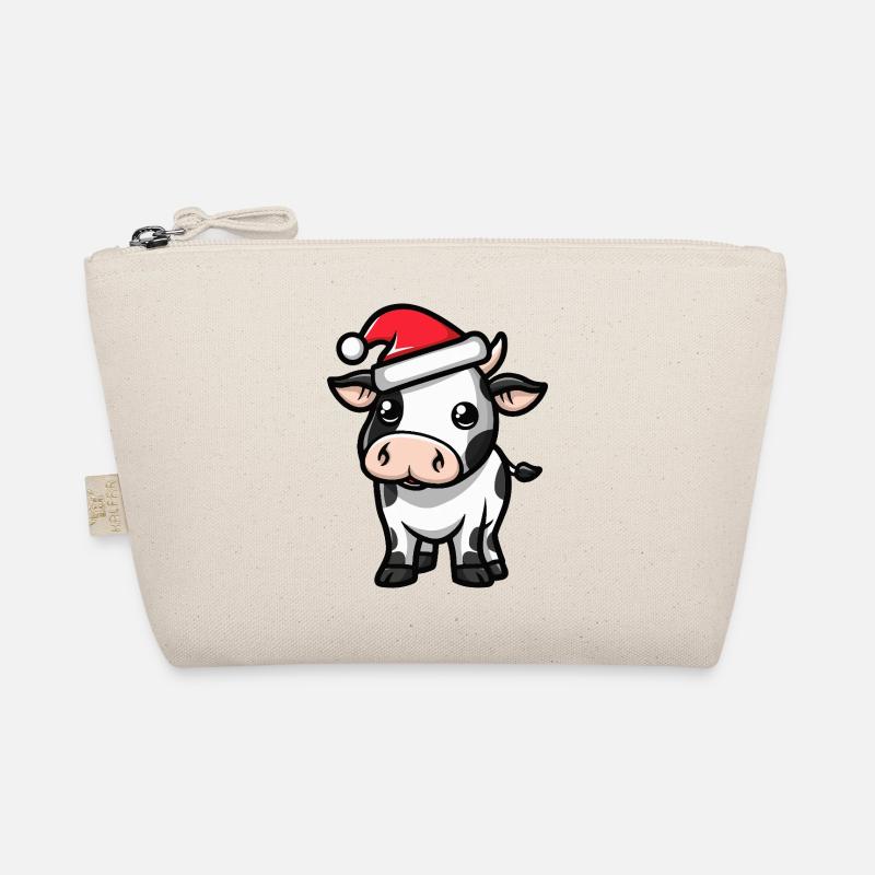 Kuh Weihnachten Bio-Täschchen