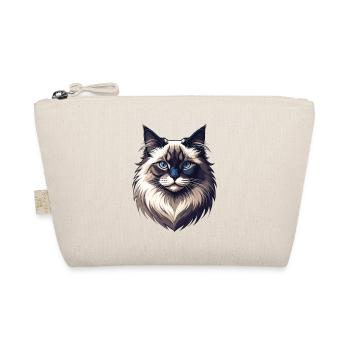 Ragdoll Katze – Sanft, stolz und wunderschön - Bio-Täschchen - Natur - Vorne