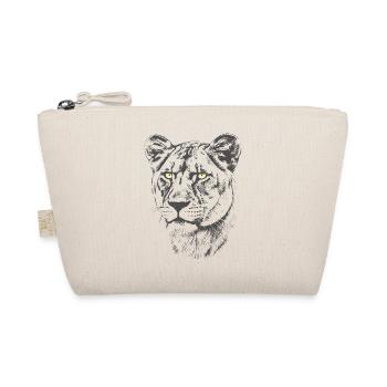 Lioness Yellow Eyes - Organic Pouch - nature - Front