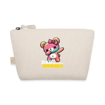 Pastel Kawaii Bear Adorable - Organic Pouch - nature - Front