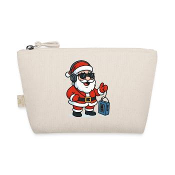 Christmas DJ Santa Groove - Organic Pouch - nature - Front
