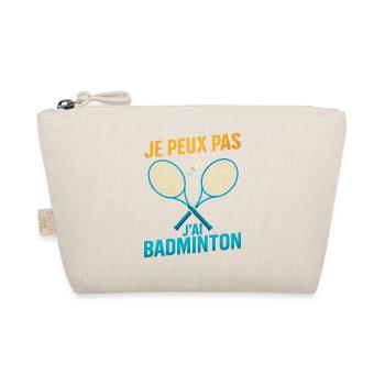 Ich kann nicht Badminton haben - Bio-Täschchen - Natur - Vorne