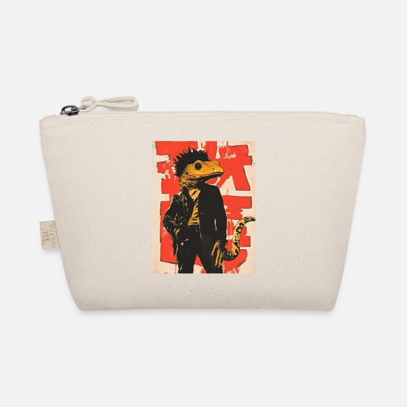Dino Gecko Punk avec graffiti Trousse biologique