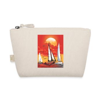 Sunset with sailboat - Organic Pouch - nature - Front