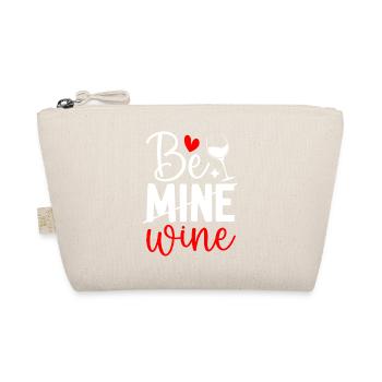 Witziges Be Mine Wine Valentinstag Wein Liebhaber - Bio-Täschchen - Natur - Vorne