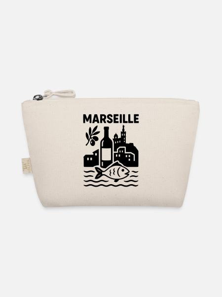 marseille silhouette - Bio-Täschchen - Natur