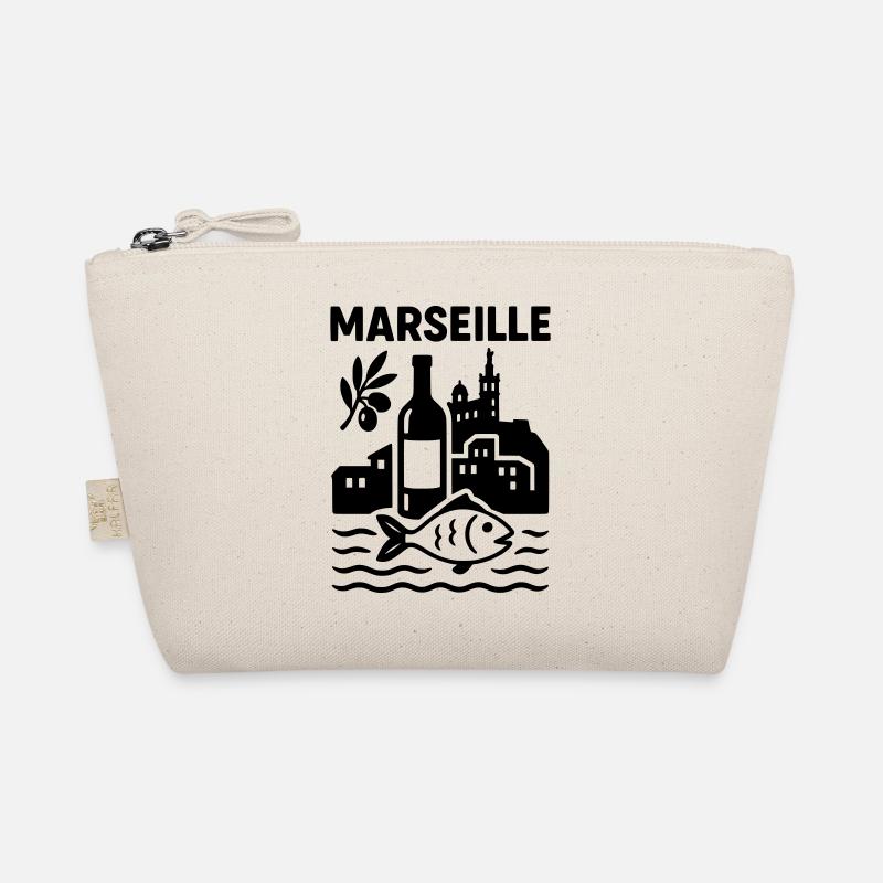 marseille silhouette Bio-Täschchen