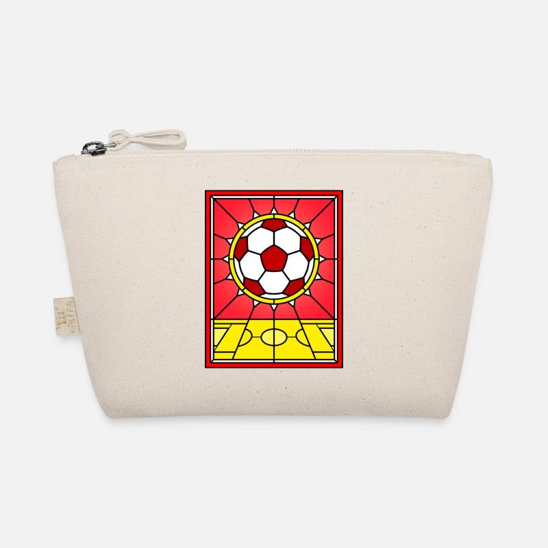 Buntglas-Fußballfeld Bio-Täschchen