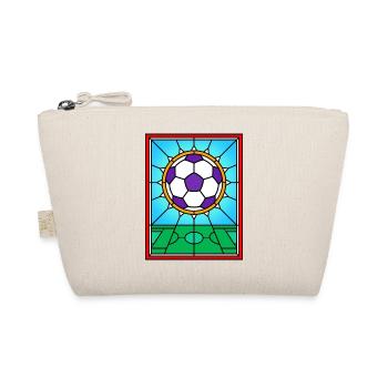 Stained Glass Football Window Design - Organic Pouch - nature - Front