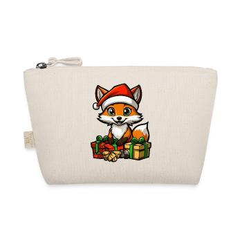 Fuchs Weihnachten Geschenke - Bio-Täschchen - Natur - Vorne