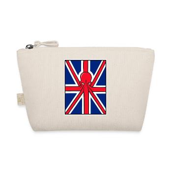 Red Octopus Union Jack Flag - Organic Pouch - nature - Front
