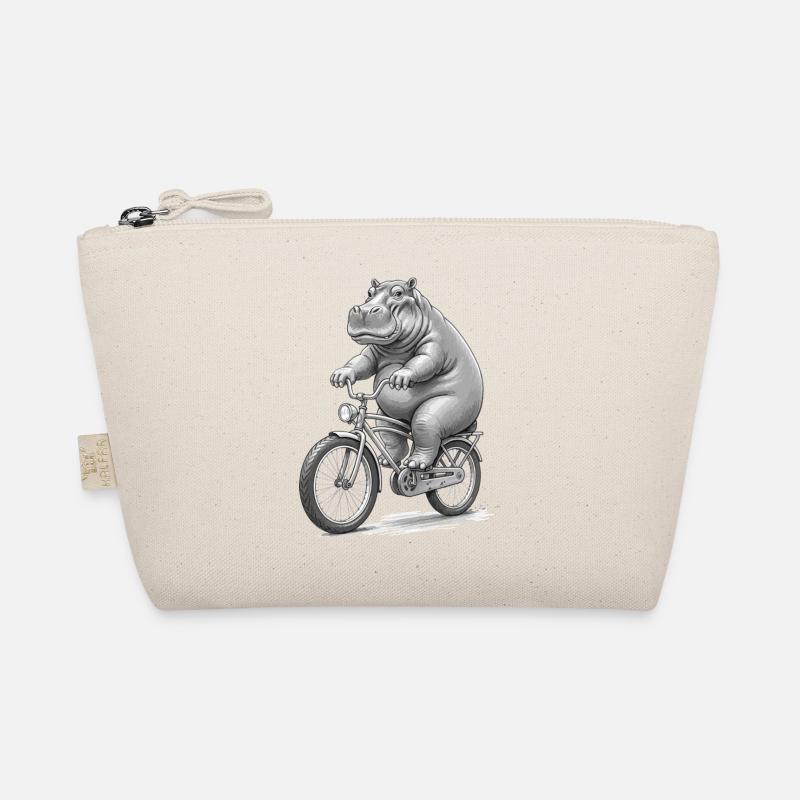 Hippopotame à vélo Trousse biologique