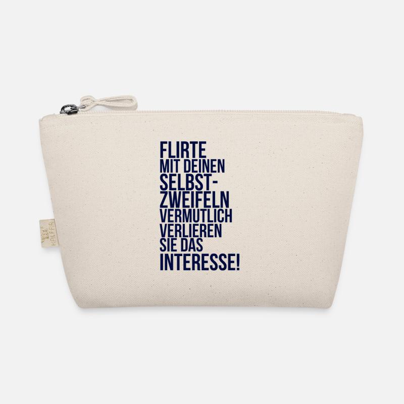 about going wild: Flirte mit deinen Selbstzweifeln Bio-Täschchen