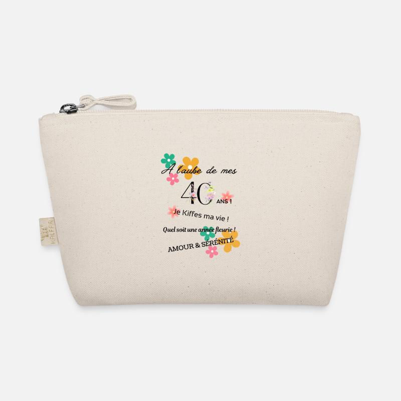 _40ans_fleurie Organic Pouch