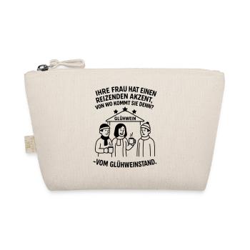 Funny Christmas Saying Christmas Market - Organic Pouch - nature - Front