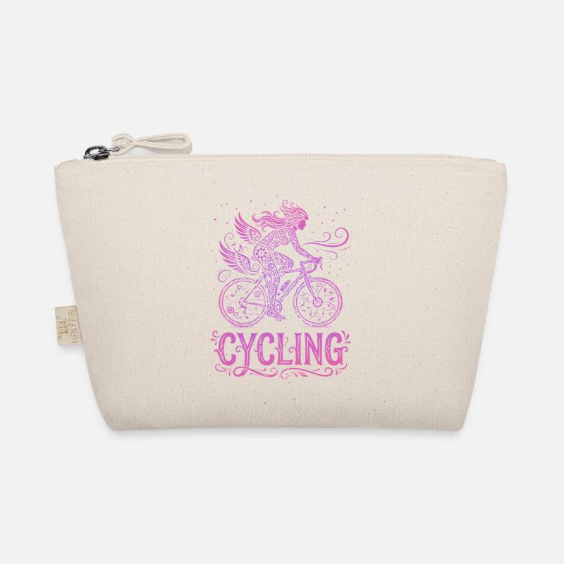 Cycliste Fée en Dentelle Rose Trousse biologique
