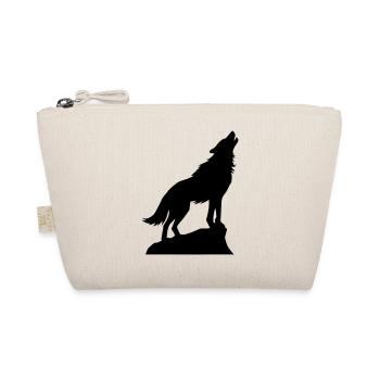 Wolf Tier Symbol - Bio-Täschchen - Natur - Vorne