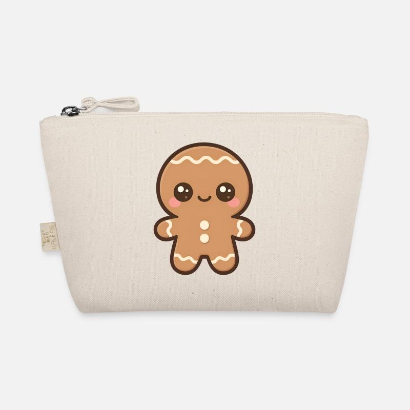 Kawaii Kleiner Lebkuchen Mann Bio-Täschchen