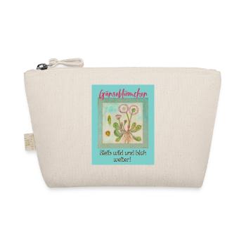 Daisy Wildflower Print - Organic Pouch - nature - Front