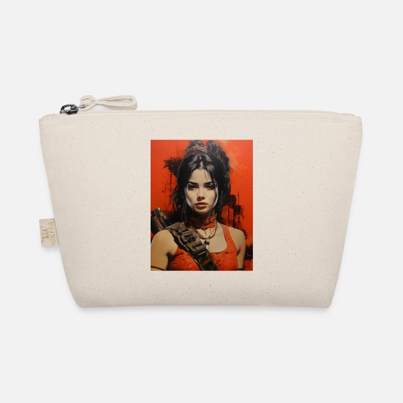 Warrior in Flame Red Organic Pouch
