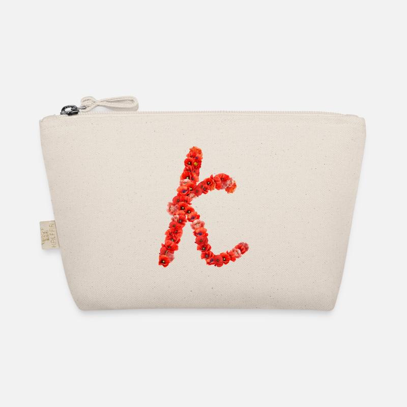 Initiale K faite de pavots Trousse biologique