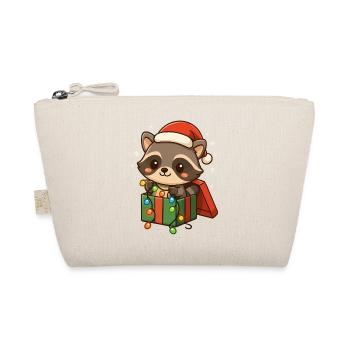Noël de laveurs en famille drôle - Trousse biologique - nature - Devant