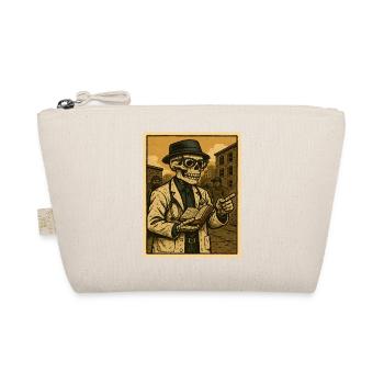 Retro skeleton doctor with book - Organic Pouch - nature - Front