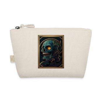Glass Window Skull - Organic Pouch - nature - Front