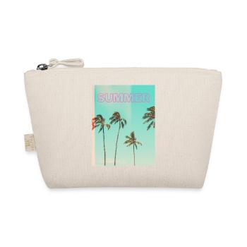 unnamed Summer – Retro Palm Tree Sunset T-Shirt - Bio-Täschchen - Natur - Vorne