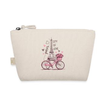Paris Tour Eiffel Vélo Coeurs Fleurs France - Trousse biologique - nature - Devant