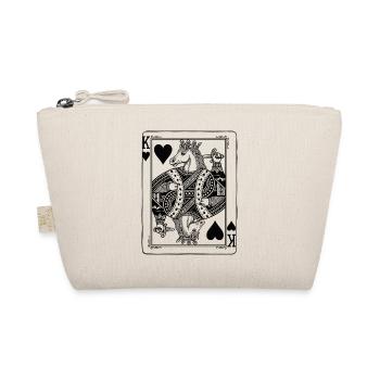 Cheval Roi Cœur - Cadeau de cartes à jouer d’équitation - Trousse biologique - nature - Devant