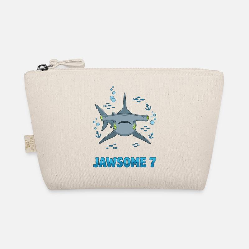 Jawsome 7 Hammerhead Shark Birthday Organic Pouch
