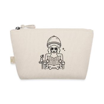 Teckel chien chez le coiffeur Art minimaliste en ligne - Trousse biologique - nature - Devant