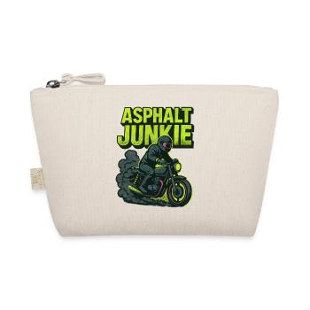Asphalt Junkie - Motorcycle - Organic Pouch - nature - Front