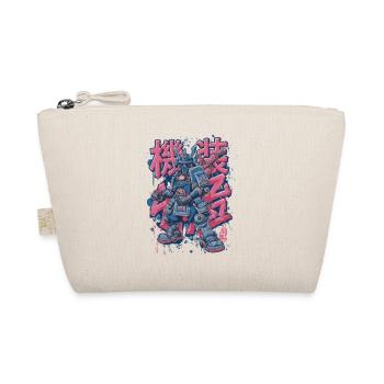 Samurai Mech – Anime Manga Robot Motif - Organic Pouch - nature - Front