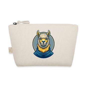 Mascotte de Kawaii Alpaga Cartoon Clipart Logo Badge - Trousse biologique - nature - Devant