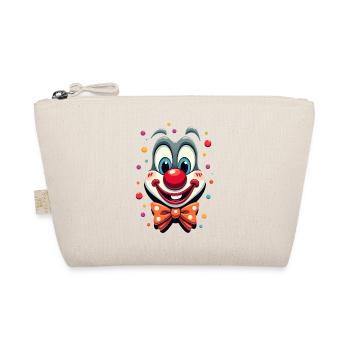 Karneval Clown Kostüm Fasching Fastnacht - Bio-Täschchen - Natur - Vorne