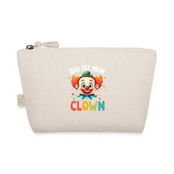 Karneval Clown Kostüm Fasching Fastnacht - Bio-Täschchen - Natur - Vorne