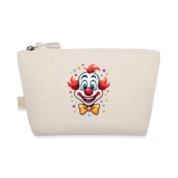 Karneval Clown Kostüm Fasching Fastnacht - Bio-Täschchen - Natur - Vorne